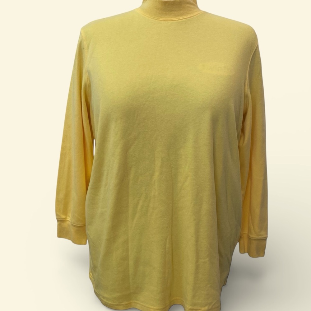 SPECULATION Women's plus size 2X Sunny Yellow Long Sleeve Women's Pull-on top